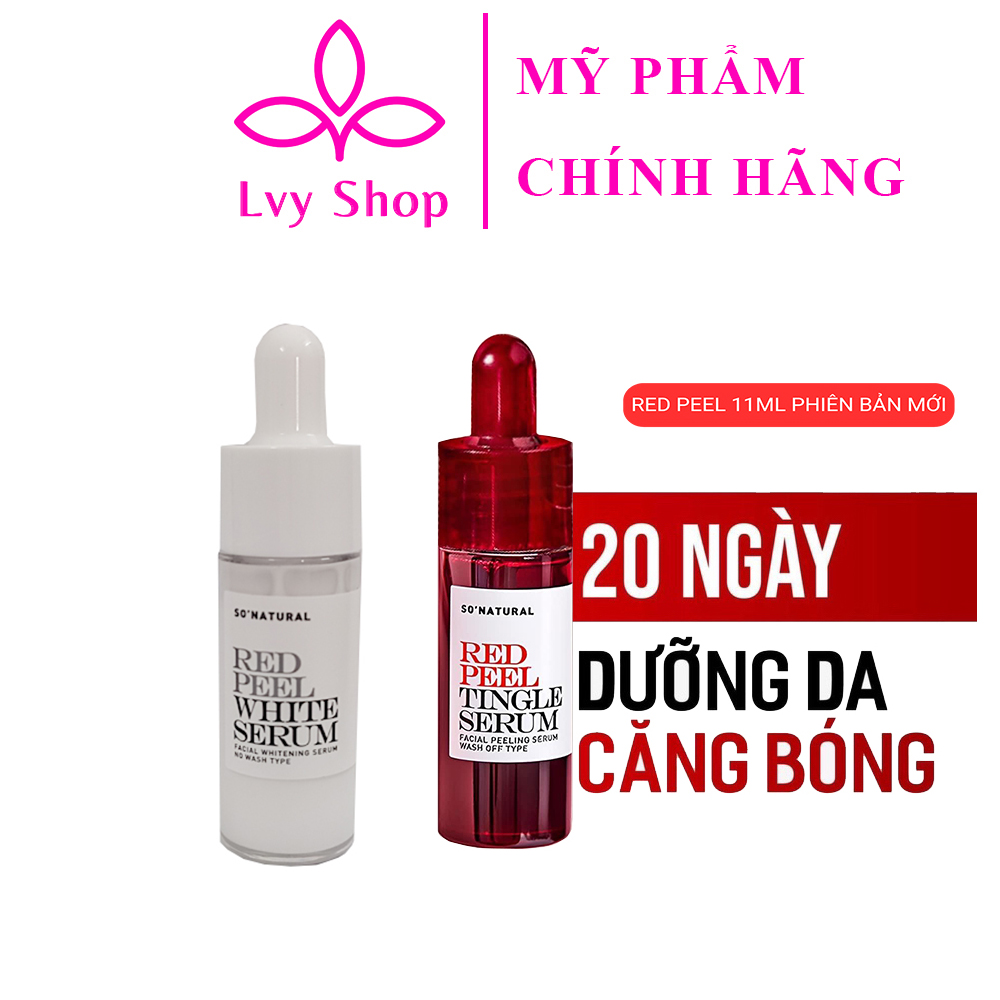 Peel da mặt sinh học red peel tingle serum 11ml Hàn Quốc tái tạo phục hồi da hồng hào căng bóng